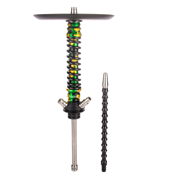 Кальян Mamay Customs Coilover Mini   Зелёный/золотой Камуфляж Черный в Ростове-на-Дону