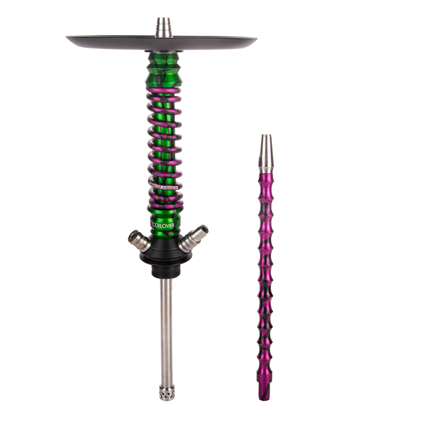 Кальян Mamay Customs Coilover Mini   Зелёный Сплеш Пурпурный Сплеш в Ростове-на-Дону