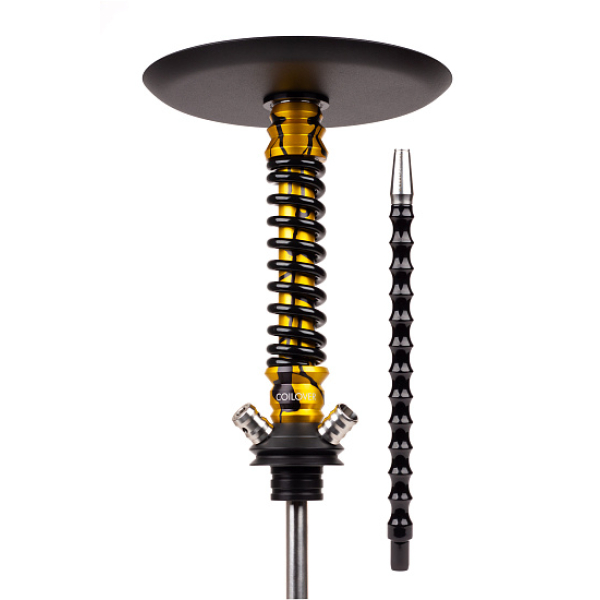 Кальян Mamay Customs Coilovers Mini Anod Gold Splash Черный Глянец в Ростове-на-Дону