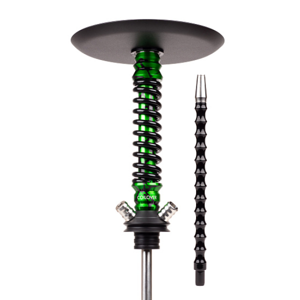 Кальян Mamay Customs Coilovers Mini Anod Green Splash Черный Глянец в Ростове-на-Дону
