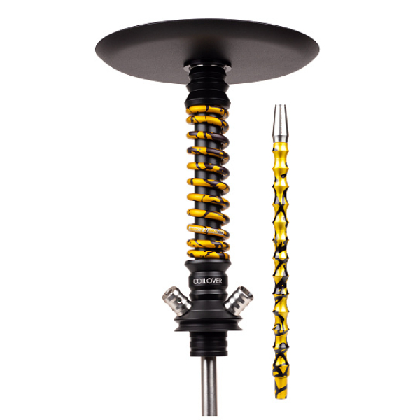 Кальян Mamay Customs Coilovers Mini Anod Черный Матовый Gold Splash в Ростове-на-Дону