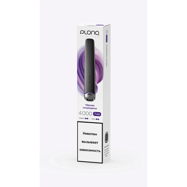 Электронка Plonq Plus Pro Black Чёрная Смородина 4000 затяжек в Ростове-на-Дону